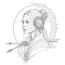 Tattoo Description for Full-Back Memorial PieceDimensions: Full back for a 5'1" femaleTheme: Star Wars-inspired memor tattoo design idea