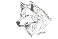 wolf tattoo design idea