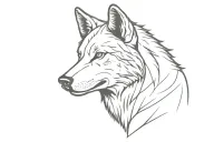 wolf tattoo design idea