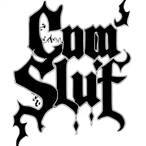 "good girl" "Cum Slut" Devils tail. Sexy. Slut tattoo design idea