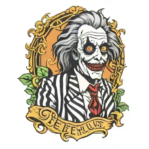 beetlejuice bob tattoo design idea