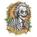 beetlejuice bob tattoo design idea