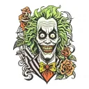 beetlejuice bob tattoo design idea