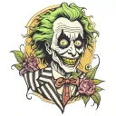beetlejuice bob tattoo design idea