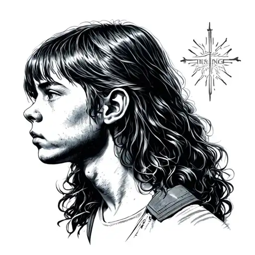 really deep and meaningful tattoo of the tv show Stranger Things tattoo design idea