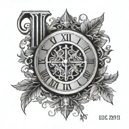 01 20 2021 roman numerals representing important dates tattoo design idea