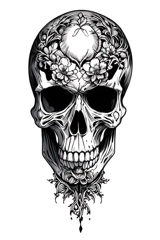 skull tattoo design idea
