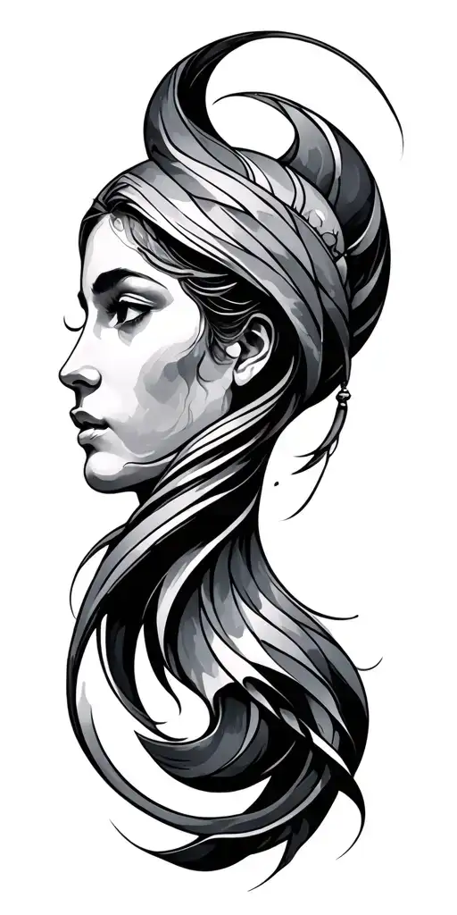 Aquarius tattoo design idea