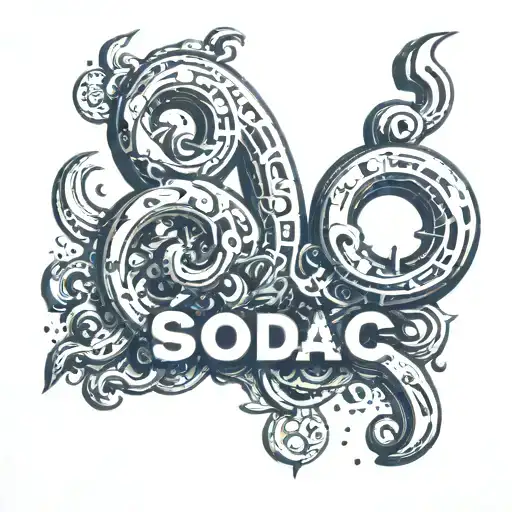 leo sodiac sign tattoo design idea