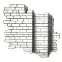 brick walls tattoo design idea