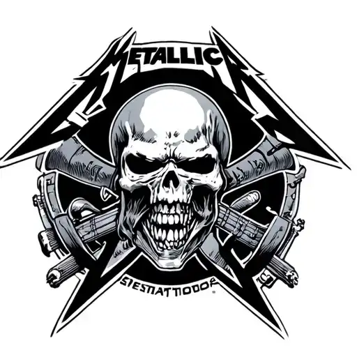 Metallica logo tattoo design idea