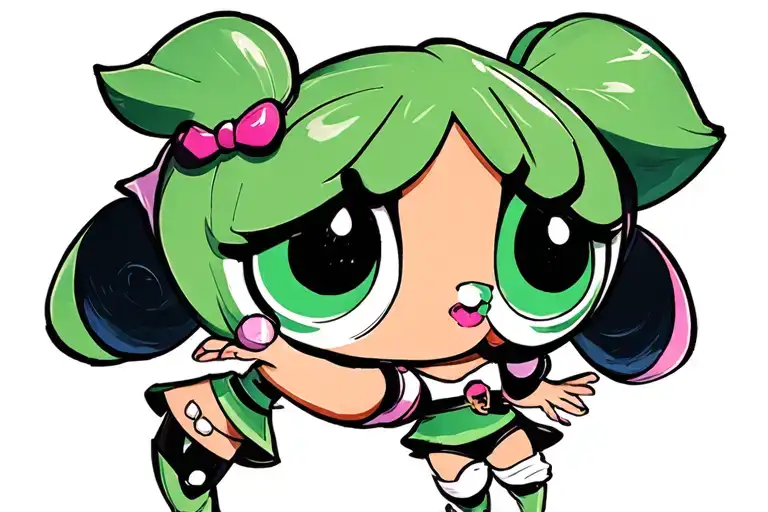 powerpuff girls buttercup tattoo design idea