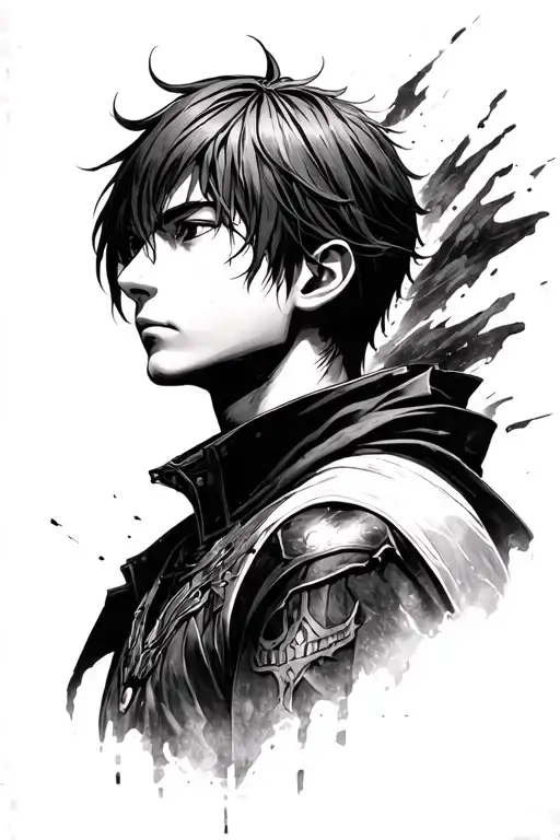 levi Ackerman attack on titan tattoo design idea