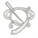 number 212 with rowing blade underneath tattoo design idea