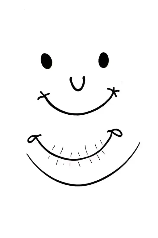 smilies brings good luck tattoo design idea