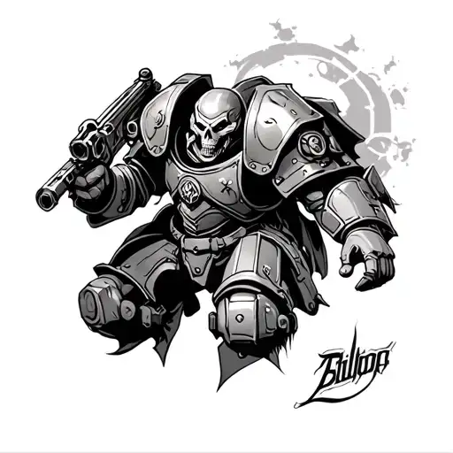 Warhammer 40 000 tattoo design idea