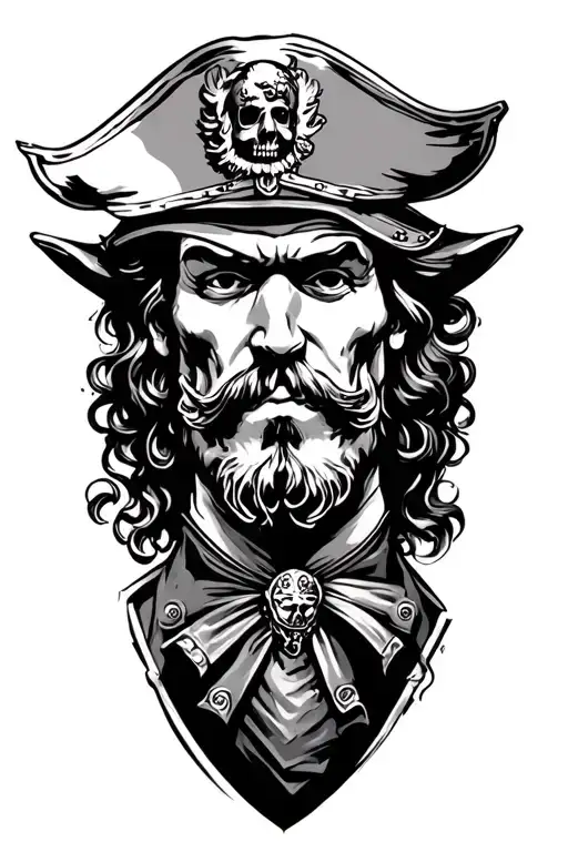 Captain Morgan beat up tattoo design idea