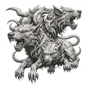 Cerberus tattoo design idea