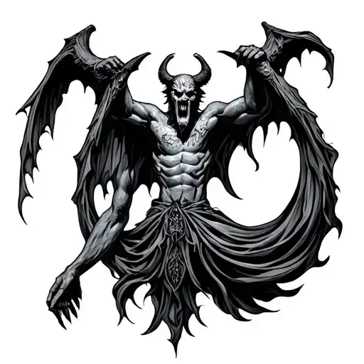 Lucifer symbo tattoo design idea