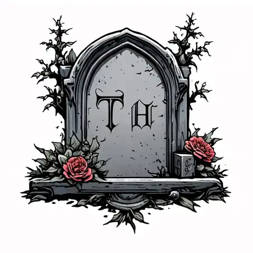 Tombstone tattoo design idea