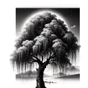 Weeping Willow Tree tattoo design idea