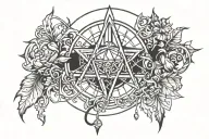 witchcraft inspired tattoo tattoo design idea