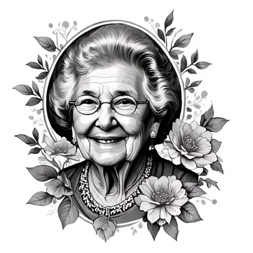 Grandma Memorial tattoo design idea