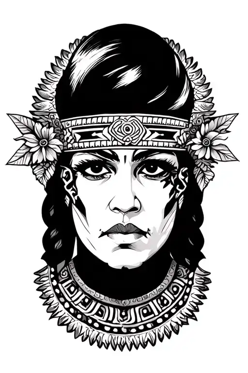 Zapotec tattoo design idea