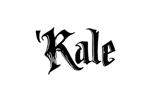 "Kale " tattoo design idea