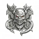 warhammer 40k blood angels symbol making a smiley face tattoo design idea