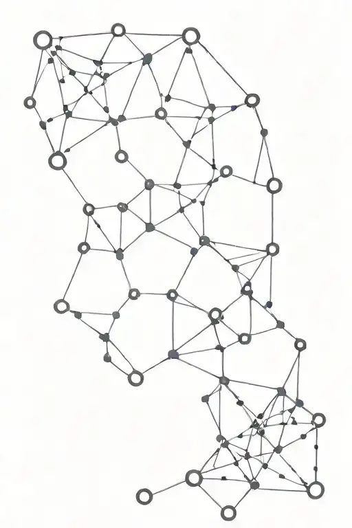 molecular structure of serotonin and dopamine as constellations tattoo design idea
