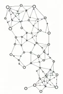molecular structure of serotonin and dopamine as constellations tattoo design idea