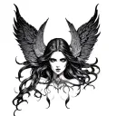 Lilith tattoo design idea