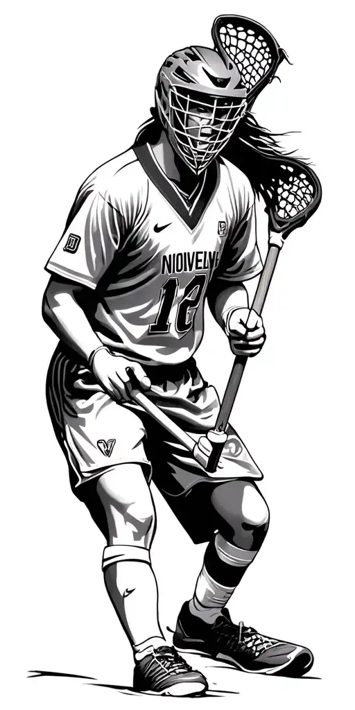 lacrosse tattoo design idea