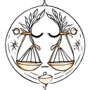 gemini libra cute tattoo design idea