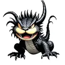 Garfield venom lizard tattoo design idea