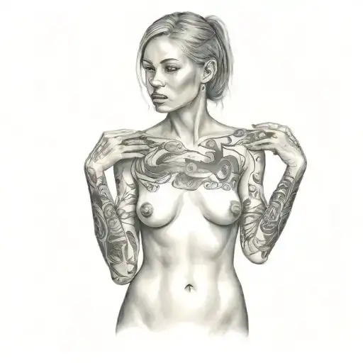 petite,naughty,nude,sexy,full body,anatomically correct,realism tattoo design idea
