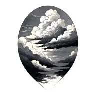 Clouds tattoo design idea