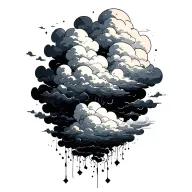 Clouds tattoo design idea