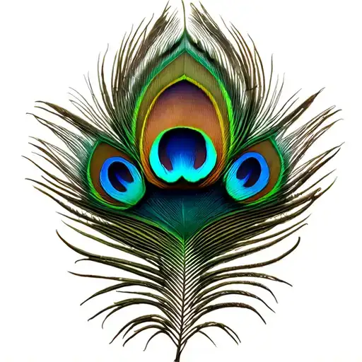 "Madhavam" Peacock feather intertwined tattoo design idea