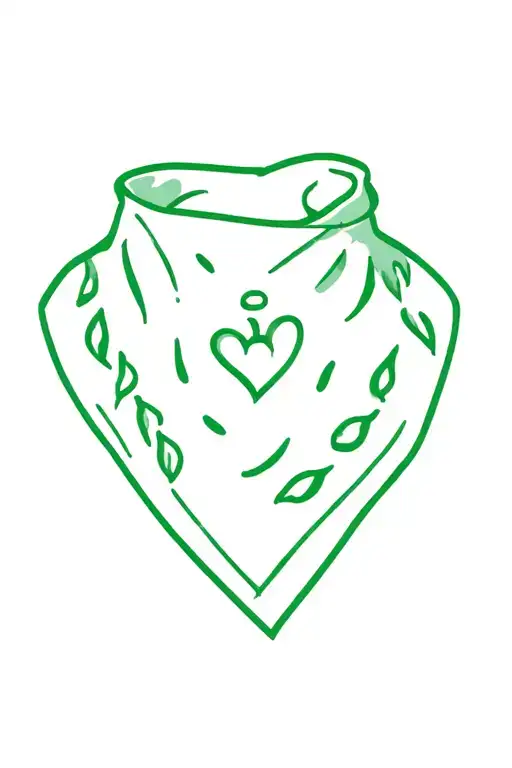 green bandana abortion tatto tattoo design idea