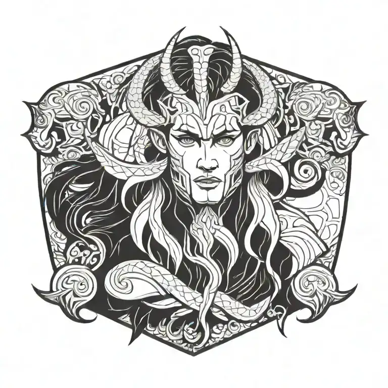 Loki Vali Tyr tattoo design idea