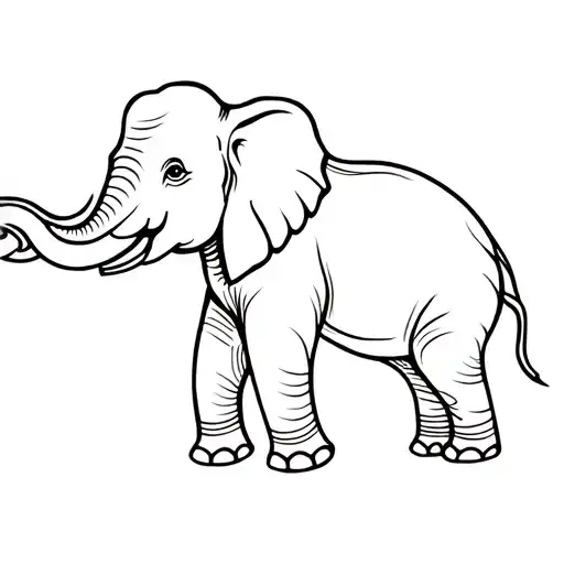 Thai elephant tattoo design idea