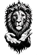 hakuna matata Elements can be added Lion Fire image wubba lubba dub dub Elements can be added David's head Bible Jerusalem Leper King Horse Sun God Apollo Venus, God of Love Hands and eyes reaching the sky tattoo design idea