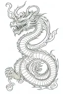 Khmer naga dragon tattoo design idea