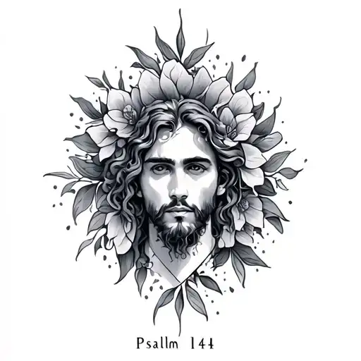 Psalm 144 1 tattoo design idea
