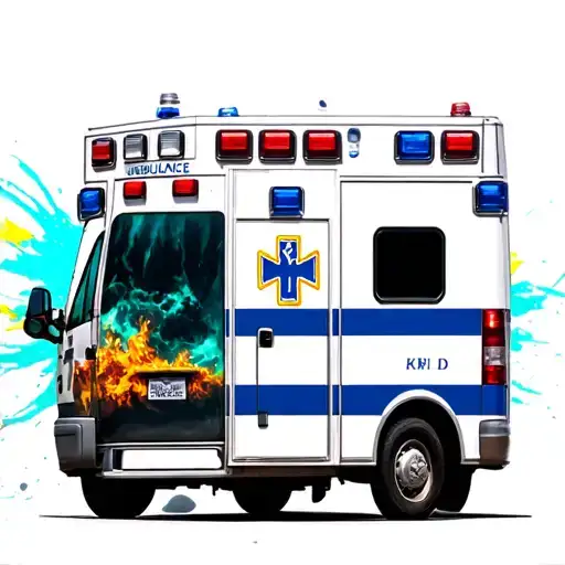 juice wrld ambulance tattoo design idea