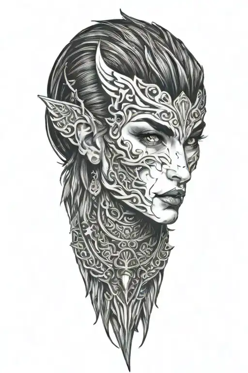 morrigan tattoo design idea