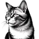 Cat Memorial tattoo design idea
