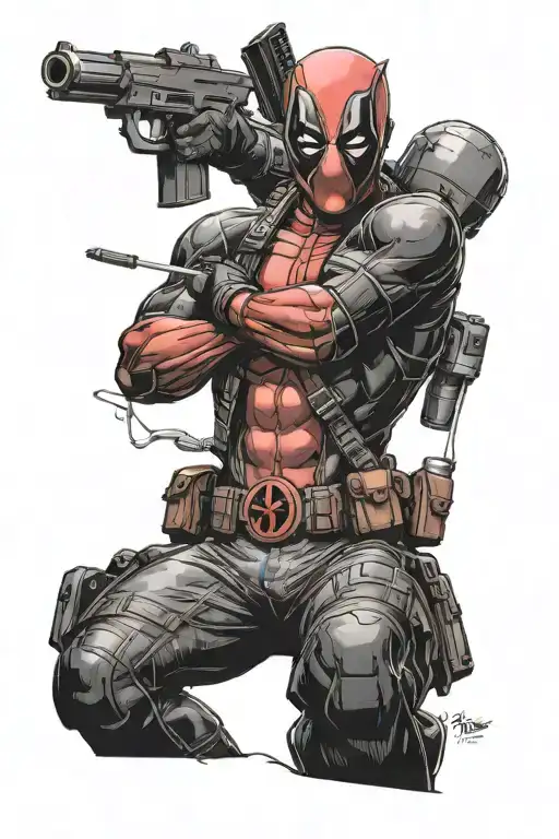 Deadpool, Star Wars, stranger things, body builder, video games tattoo design idea